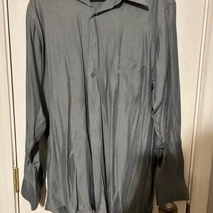 Van Heusen Men's Gray Casual Button Down Shirt